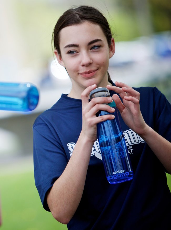 Étudiante sportive en santé